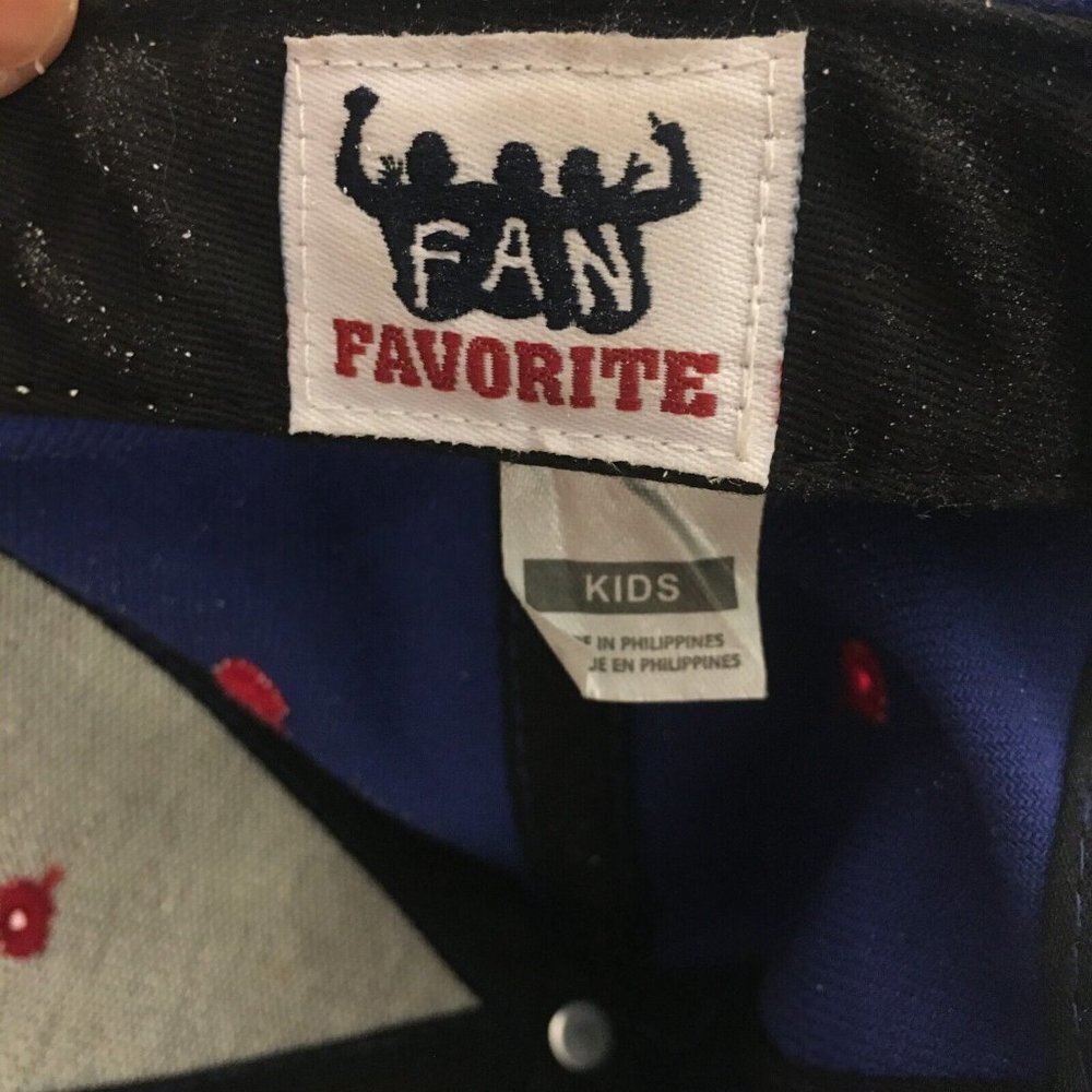 FAN FAVORITE Blue Red Chicago Cubs Adjustable Flat Bill Youth Kids Baseball Hat - Picture 8 of 9